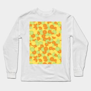 Citrus Splash Seamless Surface Pattern Design Long Sleeve T-Shirt